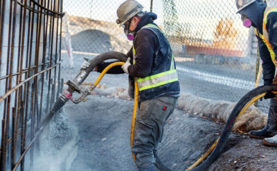 What is shotcrete?
