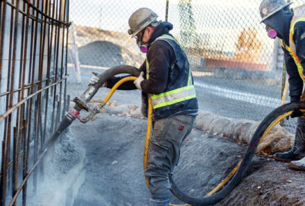 What is shotcrete?